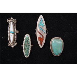 COLLECTION OF NAVAJO RINGS