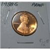 Image 1 : 1988-S LINCOLN CENT RED BOOK VALUE IS $12.00 *EXTREMELY RARE KEY DATE PROOF HIGH GRADE*!!