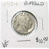 Image 1 : 1924 BUFFALO NICKEL RED BOOK VALUE IS $10.00 *RARE VERY FINE GRADE*!!