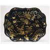 Image 1 : A Victorian papier mache tray, with serpen...