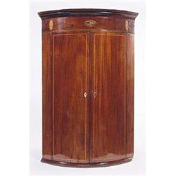 An early 19th century mahogany bowfronted...