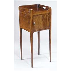 A 19th century mahogany bedside cupboard,...