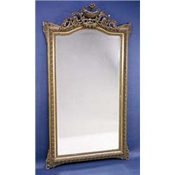 A late 19th century French gilt gesso wall...