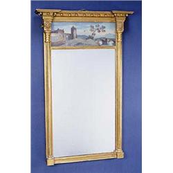 A George IV gilt overmantel mirror, the in...