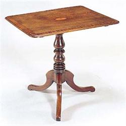 An early Victorian mahogany tripod table,...