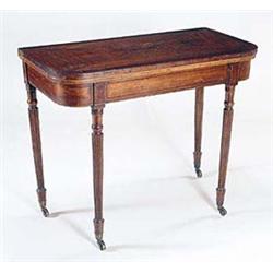 A George IV mahogany and partridgewood cro...