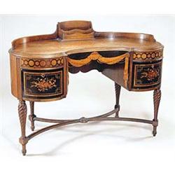 An early 20th century Continental walnut a...