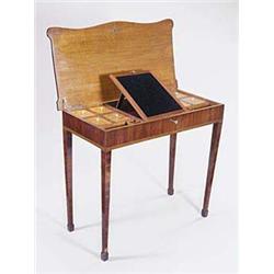 An early 19th century mahogany side table,...
