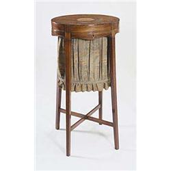 An early 19th century mahogany oval work t...