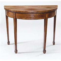 A late George III mahogany semi-elliptical...