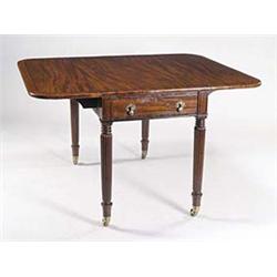 A George IV mahogany and ebony strung rect...