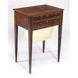 An early 19th century mahogany and boxwood...
