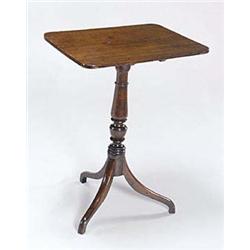 An early 19th century fruitwood table, the...