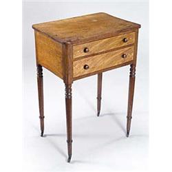 An early 19th century mahogany and boxwood...