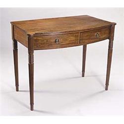 A George IV mahogany and ebony strung side...