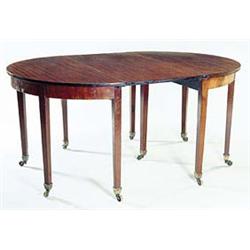 An early 19th century mahogany 'D' end din...