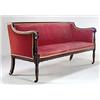 Image 1 : A George IV mahogany bench, with a reeded...