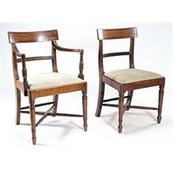 A set of four George IV mahogany dining ch...