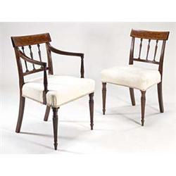 A set of six George IV mahogany dining cha...