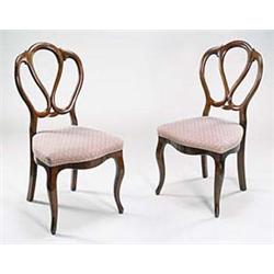 A set of six 19th century Continental maho...