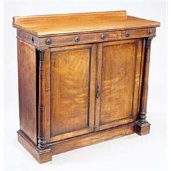 A William IV rosewood side cabinet with a...