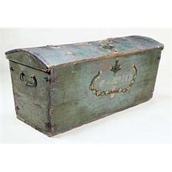 An early 19th century Swiss painted pine c...
