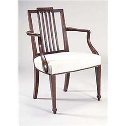 An early 19th century mahogany elbow chair...
