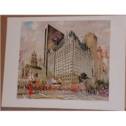 Kamil Kubik, Plaza Hotel, Signed Serigraph