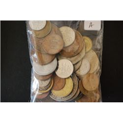 World Coins & Tokens; Various Dates, Conditions & Denominations; Lot of 50