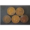 Image 1 : Indian Head One Cent; Various Dates & Conditions; Lot of 5