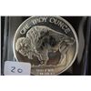Image 1 : Silver Round; 999 Fine Silver 1 Oz.; "Buffalo Nickel"
