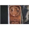 Image 1 : 2012 Copper Ingot; .999 Fine Copper 1 Oz.