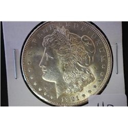 1921 Silver Morgan $1; UNC