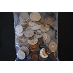 World Coins & Tokens; Various Dates, Conditions & Denominations; Lot of 75
