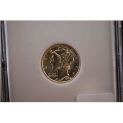 1942-D Mercury Dime; MCPCG Graded MS66