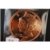 Image 1 : 2012 Copper Round; .999 Fine Copper 1 Oz.; "Mercury Dime"