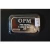 Image 1 : OPM, LLC Silver Ingot; .999 Fine Silver 1 Oz.; From Recycled Resources