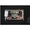 Image 1 : OPM, LLC Silver Ingot; .999 Fine Silver 1 Oz.; From Recycled Resources