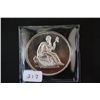 Image 1 : Silver Round; .999 Fine Silver 1 Oz.; "Seated Liberty"