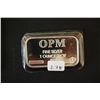 Image 1 : OPM, LLC Silver Ingot; .999 Fine Silver 1 Oz.; From Recycled Resources