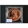 Image 1 : Copper Round; .999 Fine Copper 1 Oz.; "Liberty Bust"