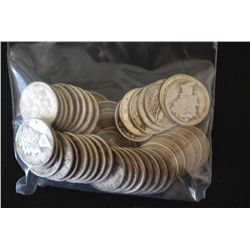 Silver Dime; Various Dates & Conditions; Lot of 50