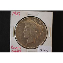 1927 Peace $1; Rough Shape