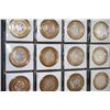 Image 2 : Various Limited Edition Two-Tone $10 Gaming Token; .999 Fine Silver .60% Oz. ASW; Lot of 12