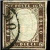 Image 1 : 1855 RARE Italy Sardina 10c Stamp (STM-1119)