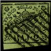 Image 1 : 1852 Papal States 1/2b Stamp (STM-0997)