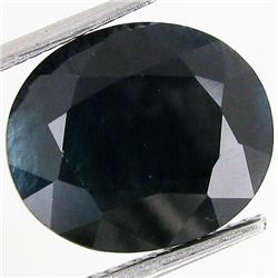 9.3ct Deep Blue Green Sapphire Oval (GEM-40879)