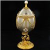Image 2 : Fabrege Style Decorative Egg Ring Box (DEC-610)