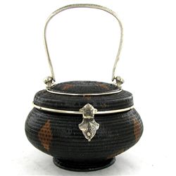 Finely Hand-woven Lipao Silver Plate Handbag (ACT-445)