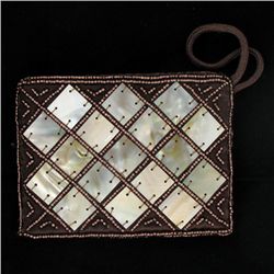 Handcrafted Mother of Pearl Evening Bag (ACT-367)